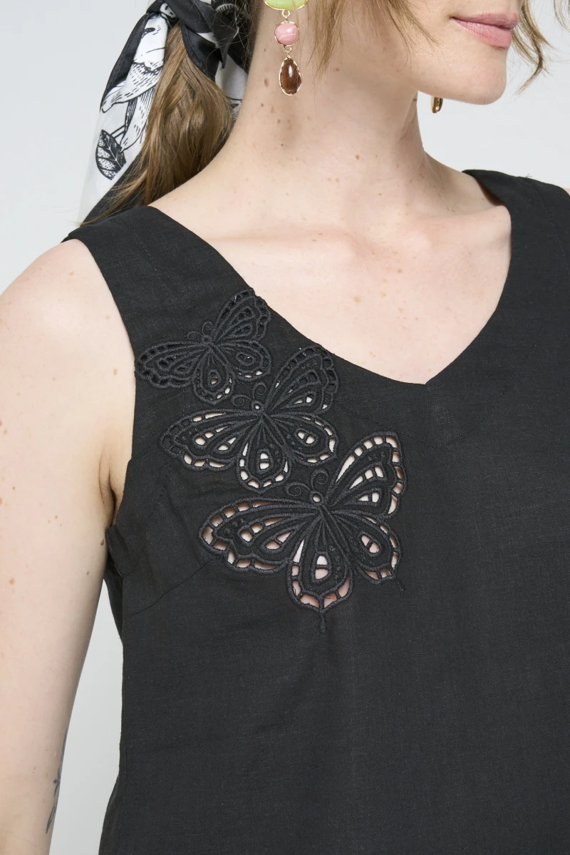 Hidrogênio - BLACK BUTTERFLY TANK TOP - 20527001 Hidrogênio - BLACK BUTTERFLY TANK TOP - 20527001
