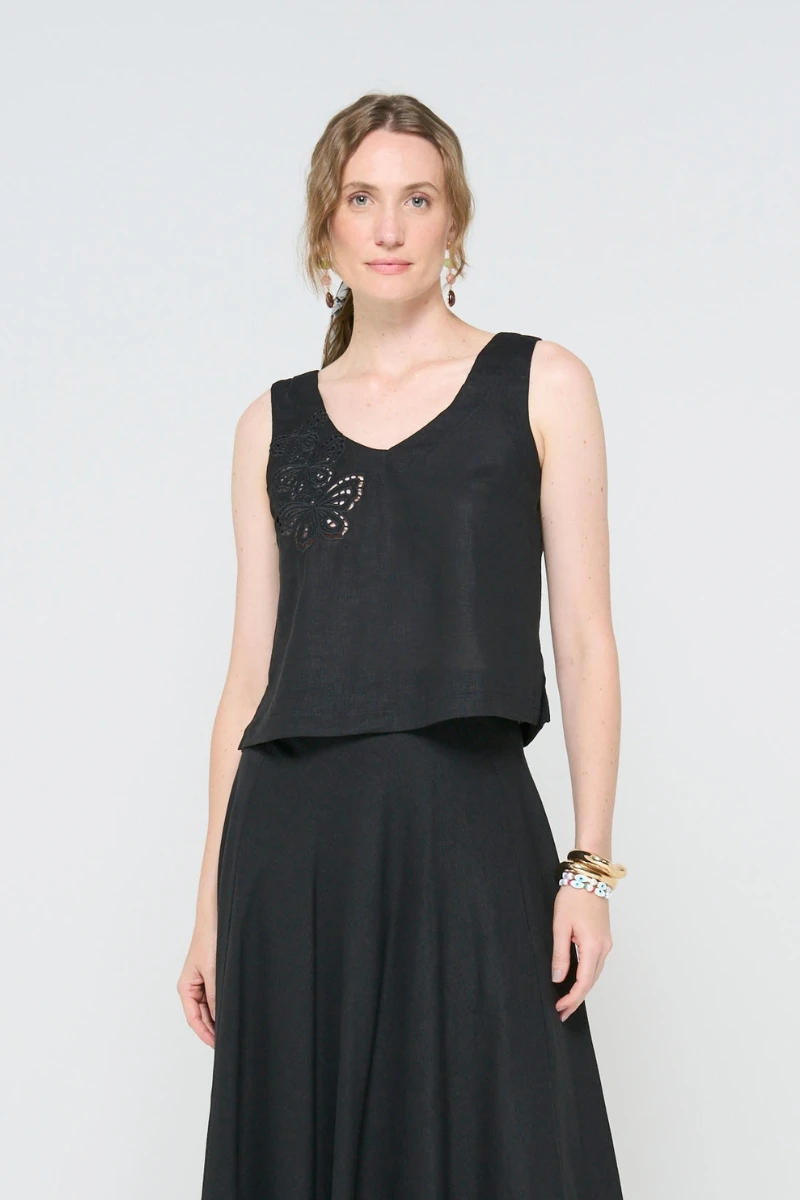 Hidrogênio - BLACK BUTTERFLY TANK TOP - 20527001 Hidrogênio - BLACK BUTTERFLY TANK TOP - 20527001