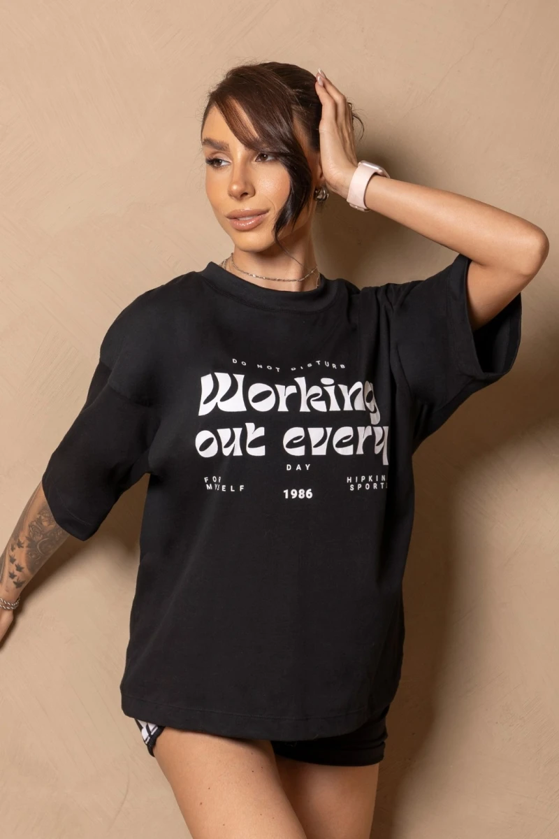 Hipkini - Large T-Shirt Enjoy the moment Black - 33331460 Hipkini - Large T-Shirt Enjoy the moment Black - 33331460