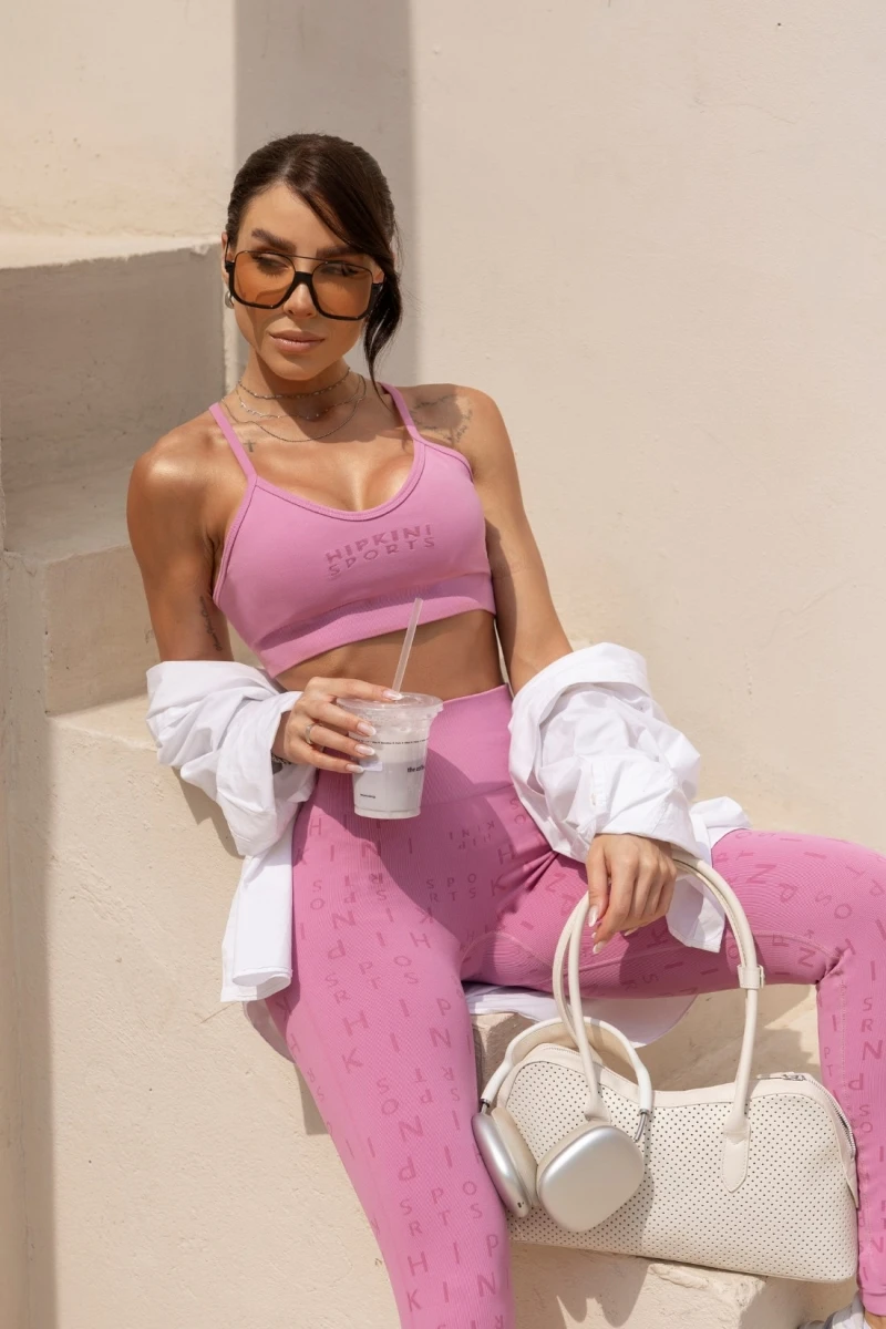 Hipkini - Legging Fitness Seamless Enjoy the moment Pink - 33331504 Hipkini - Legging Fitness Seamless Enjoy the moment Pink - 33331504