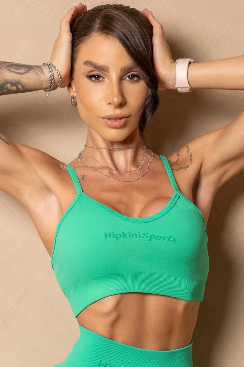 Hipkini - Top Fitness Seamless Enjoy the moment Green - 33331500