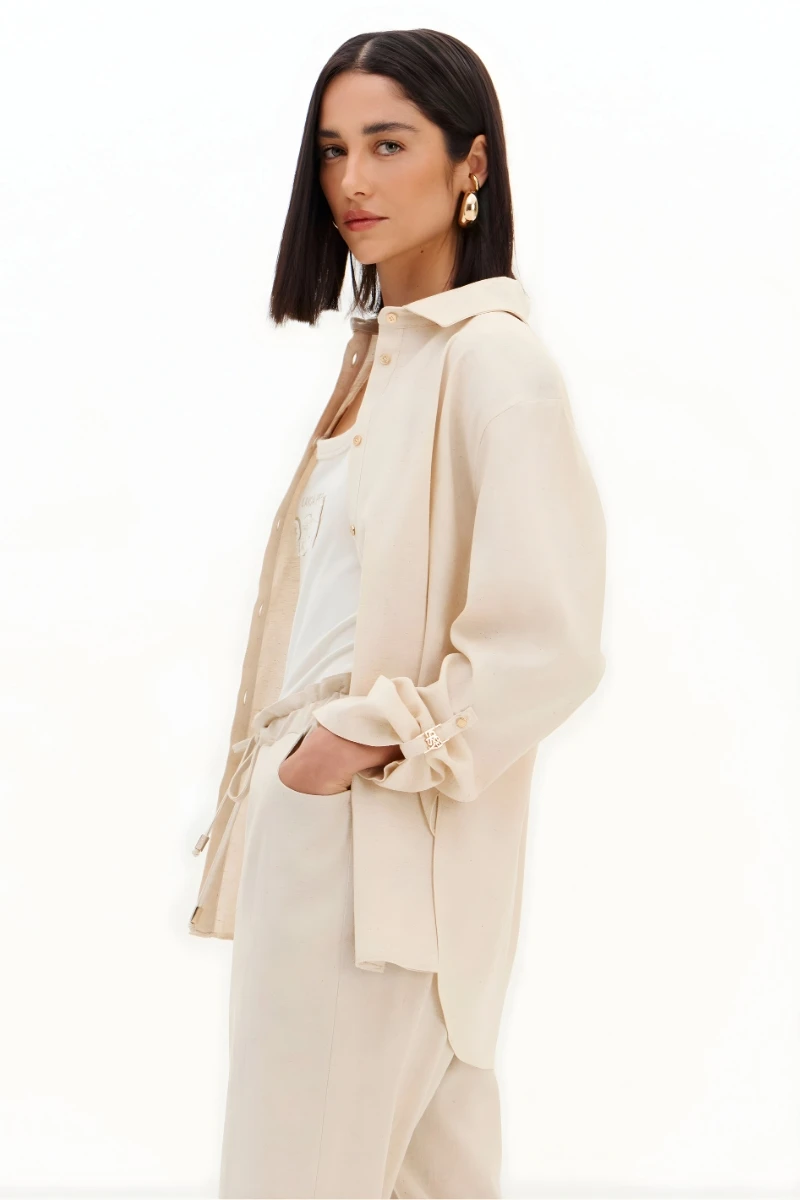 LANÇA PERFUME - Lança Perfume Long Sleeve Linen Shirt - 1650 LANÇA PERFUME - Lança Perfume Long Sleeve Linen Shirt - 1650