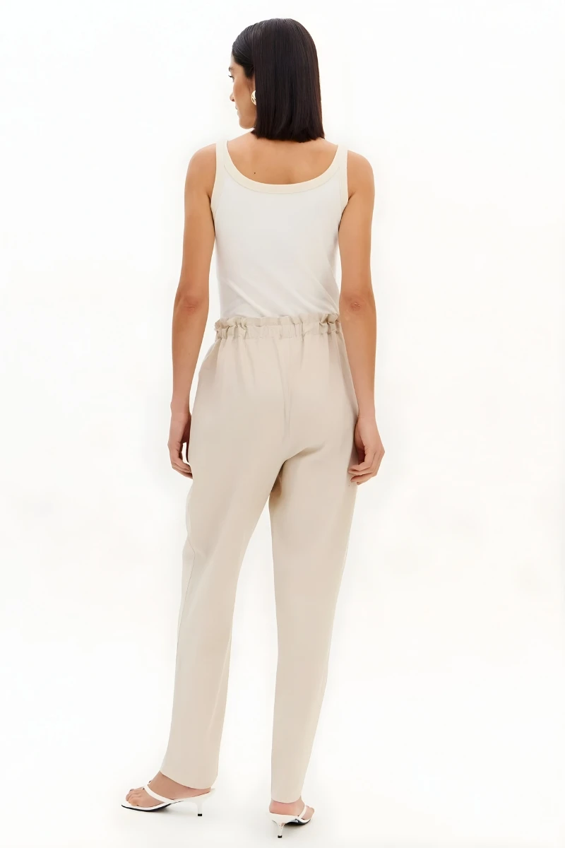 LANÇA PERFUME - High Waist Tailored Pants with Linen Lança Perfume - 3274 LANÇA PERFUME - High Waist Tailored Pants with Linen Lança Perfume - 3274