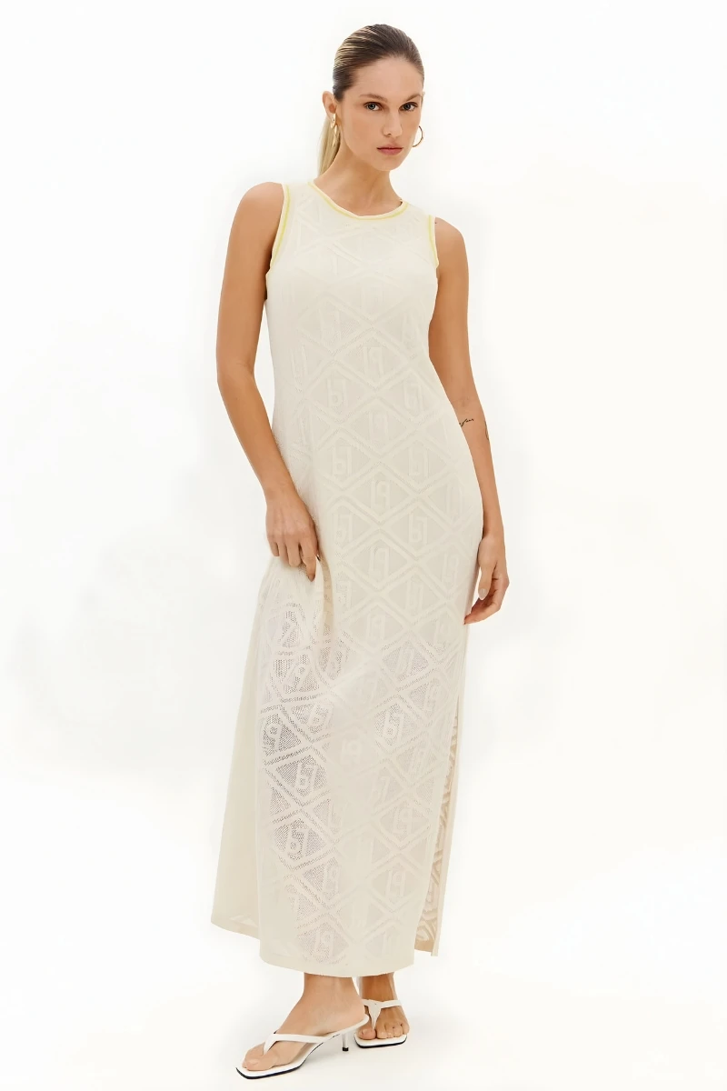 LANÇA PERFUME - Super Midi Dress with Slit Lança Perfume - 12059