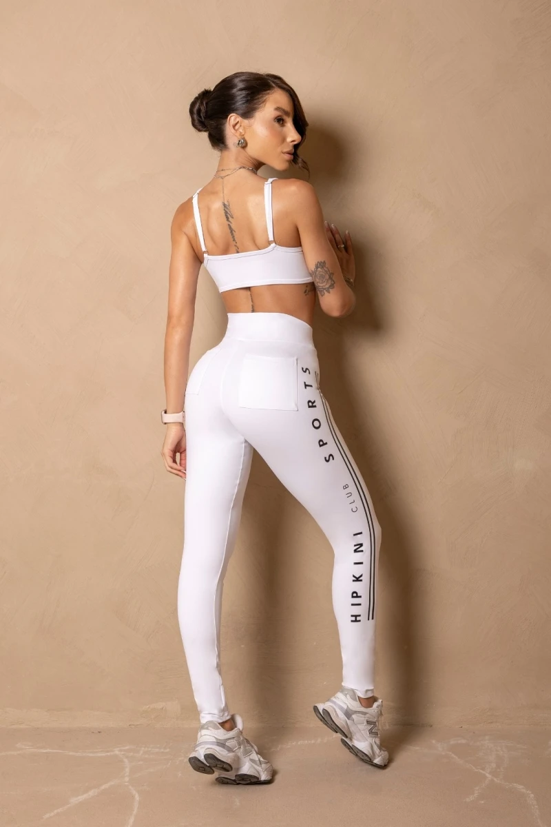 Hipkini - Enjoy the Moment White Fitness Leggings with Pockets - 33331492 Hipkini - Enjoy the Moment White Fitness Leggings with Pockets - 33331492