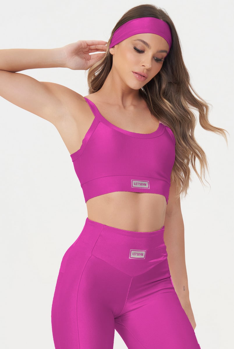 Lets Gym - Sports bra Bright Pink Berry - 2141BPB Lets Gym - Sports bra Bright Pink Berry - 2141BPB