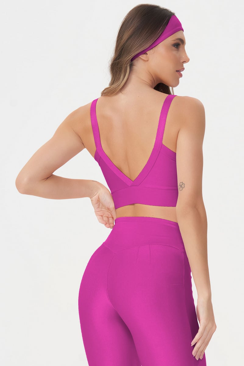 Lets Gym - Sports bra Bright Pink Berry - 2141BPB Lets Gym - Sports bra Bright Pink Berry - 2141BPB