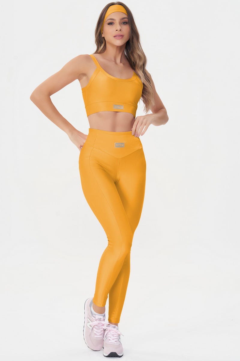 Lets Gym - Bright Mango Mist Leggings - 2142BMGM Lets Gym - Bright Mango Mist Leggings - 2142BMGM