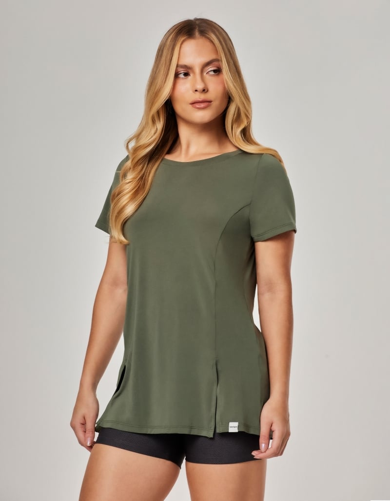 Vestem - Blusa Manga Curta Dallas Verde Croco - BMC862.BF.C0292