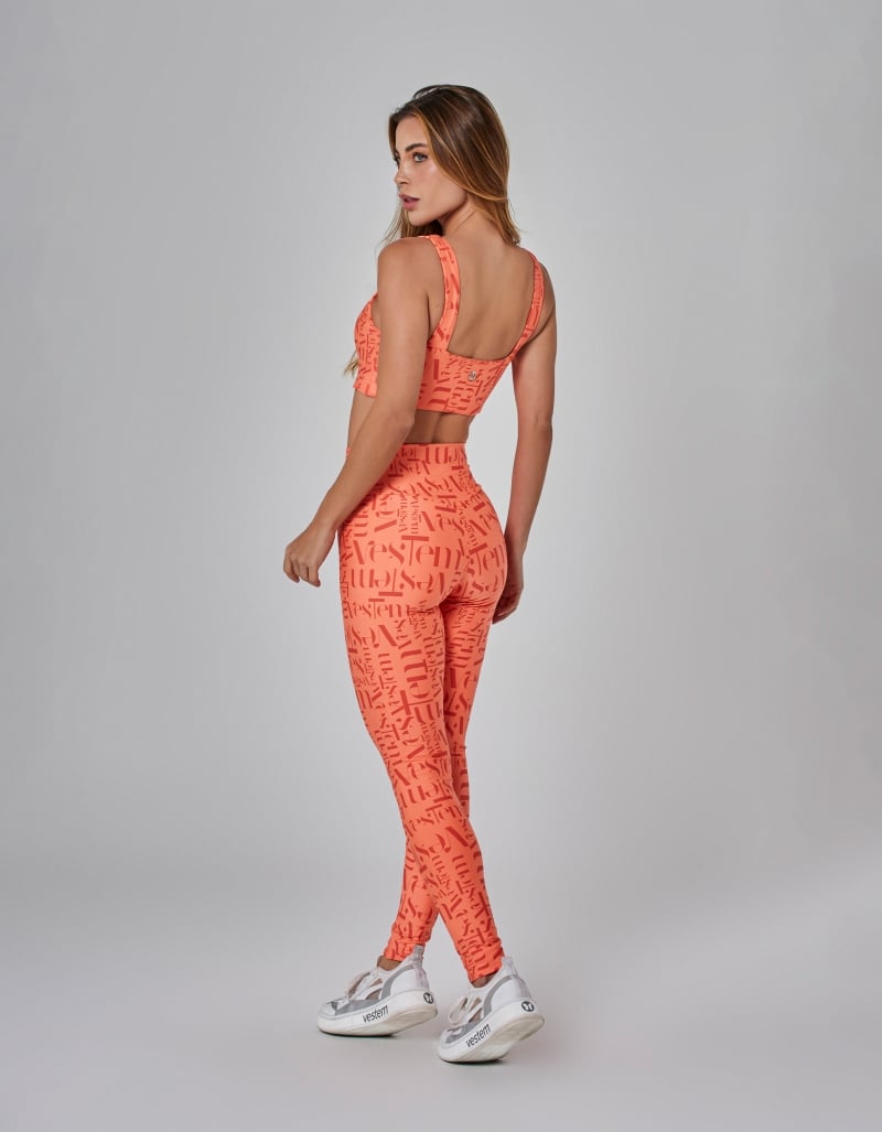 Vestem - Set Leggings and Sports Bra Myst Vestem Flamingo - CJ283.BF.E1301.I25