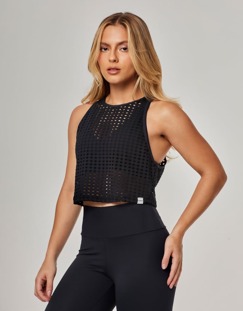 Vestem - Conjunto Legging, Regata e Top Preto - CJ293.BF.C0002