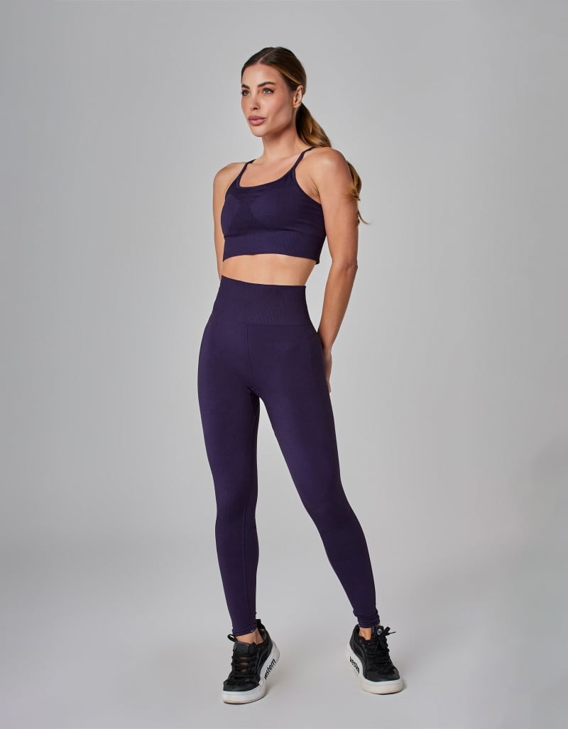 Vestem - Conjunto Legging e Top Lisboa Roxo Ametista - CJ295.BF.C0515