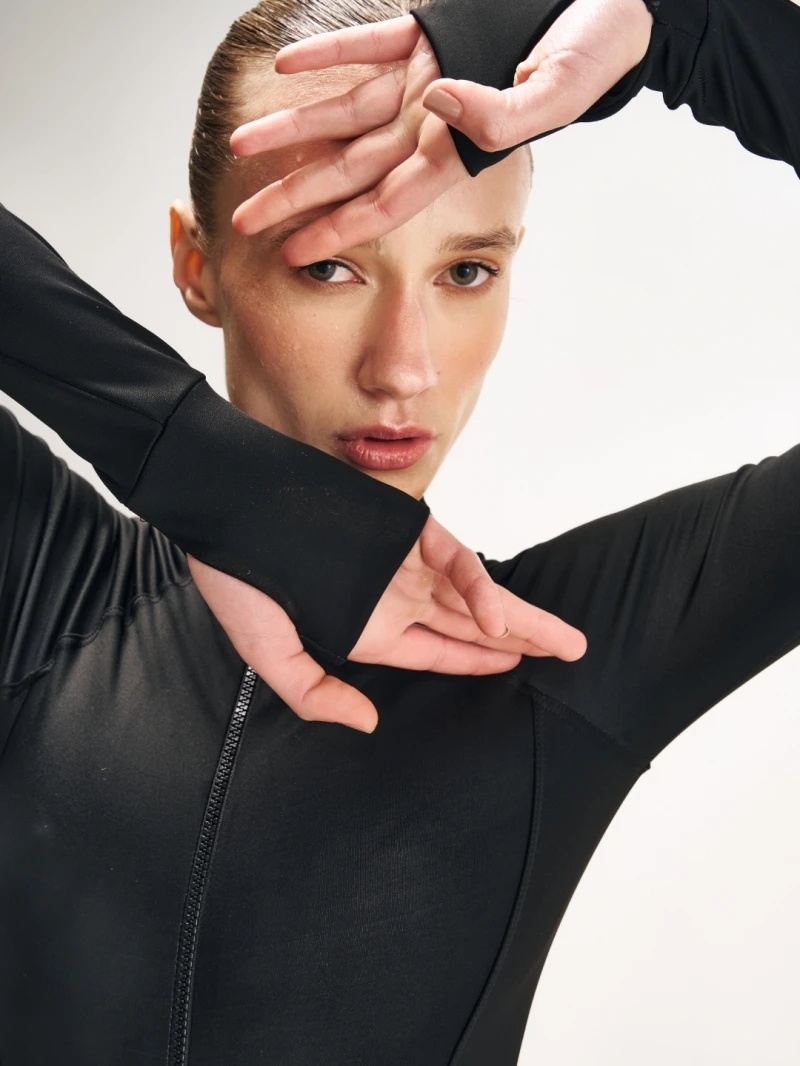 Salma - Black Surf Wave Bodysuit - SALBODY1PRE