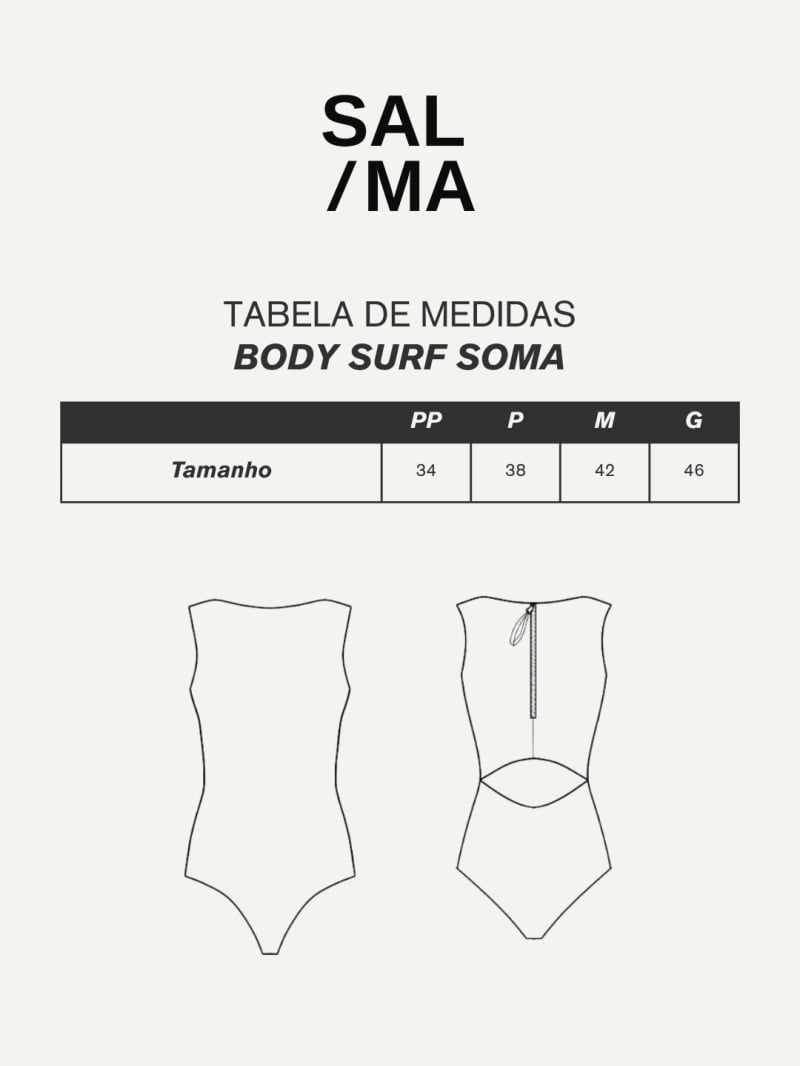 Salma - Surf Soma Black Bodysuit - SALBODY2PRE