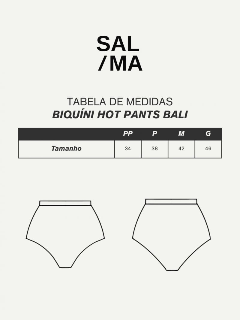 Salma - Black Bali Bikini Hot Pants - SALSURFHP2PRE