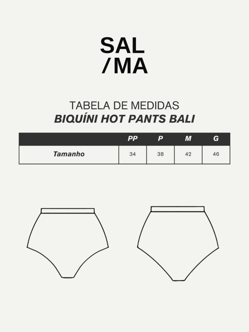 Salma - Black Bali Bikini Hot Pants - SALSURFHP2PRE