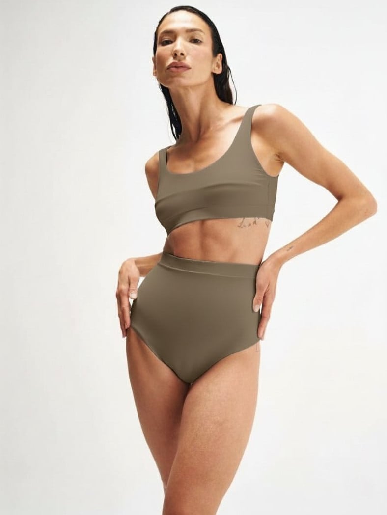 Salma - Balinese Hot Pants Bikini Castor - SALSURFHP2MAR