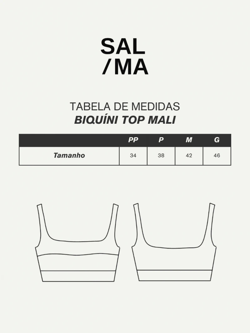 Salma - Sports bra Bikini Mali Ice - SALSURFTOP2PRA
