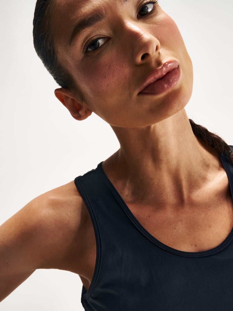 Salma - Melati Black Tank Shirt - SALFIT12PRE Salma - Melati Black Tank Shirt - SALFIT12PRE