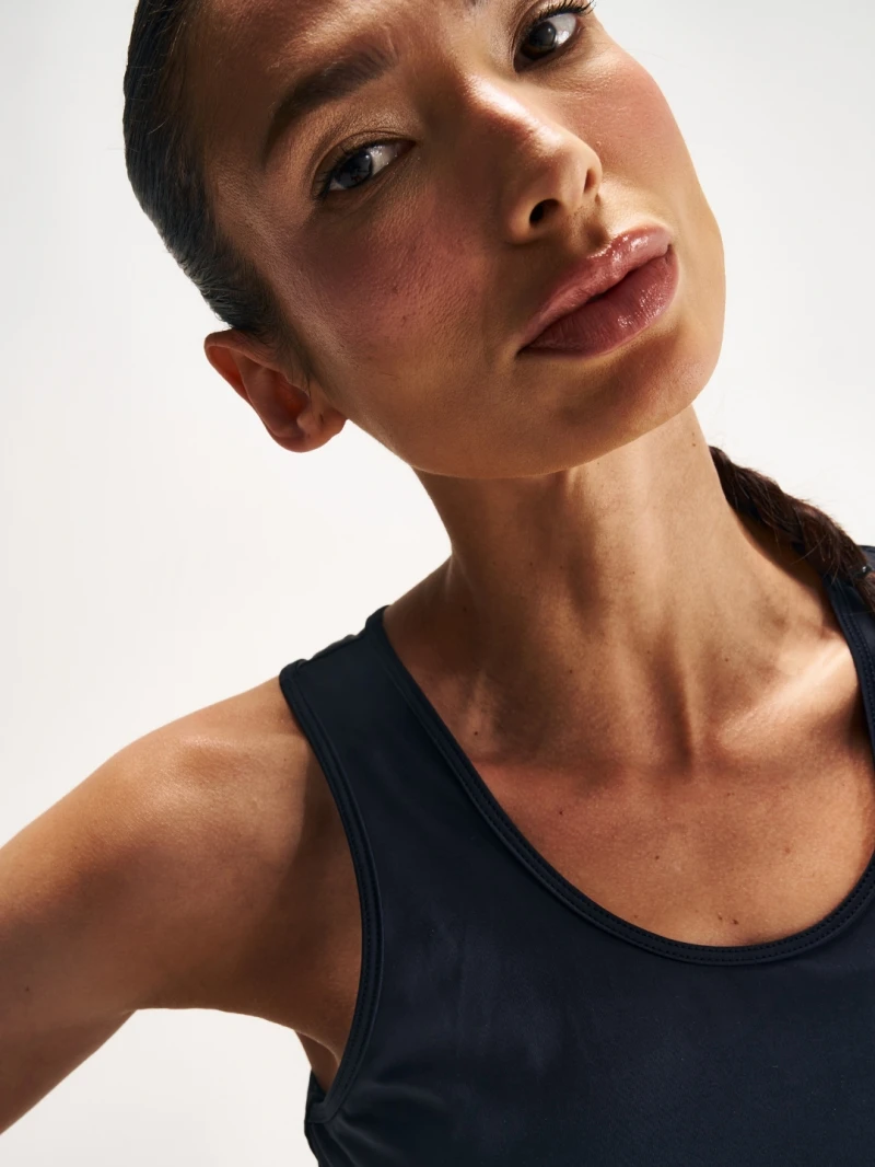 Salma - Melati Black Tank Shirt - SALFIT12PRE