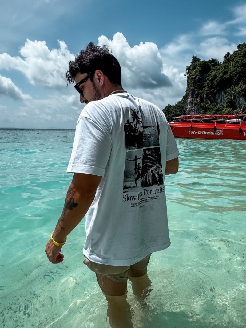 Salma - TShirt Classic Fit Slow White - SALTSHIRT4PRE