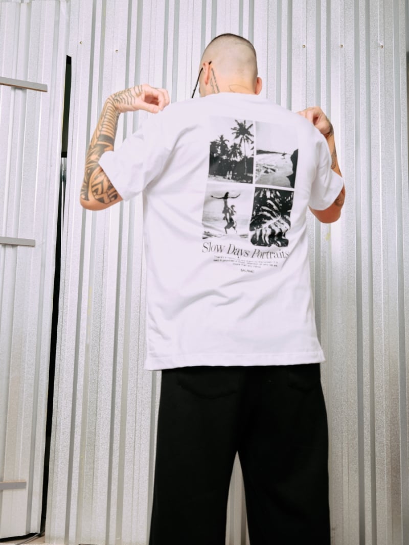 Salma - TShirt Classic Fit Slow White - SALTSHIRT4PRE