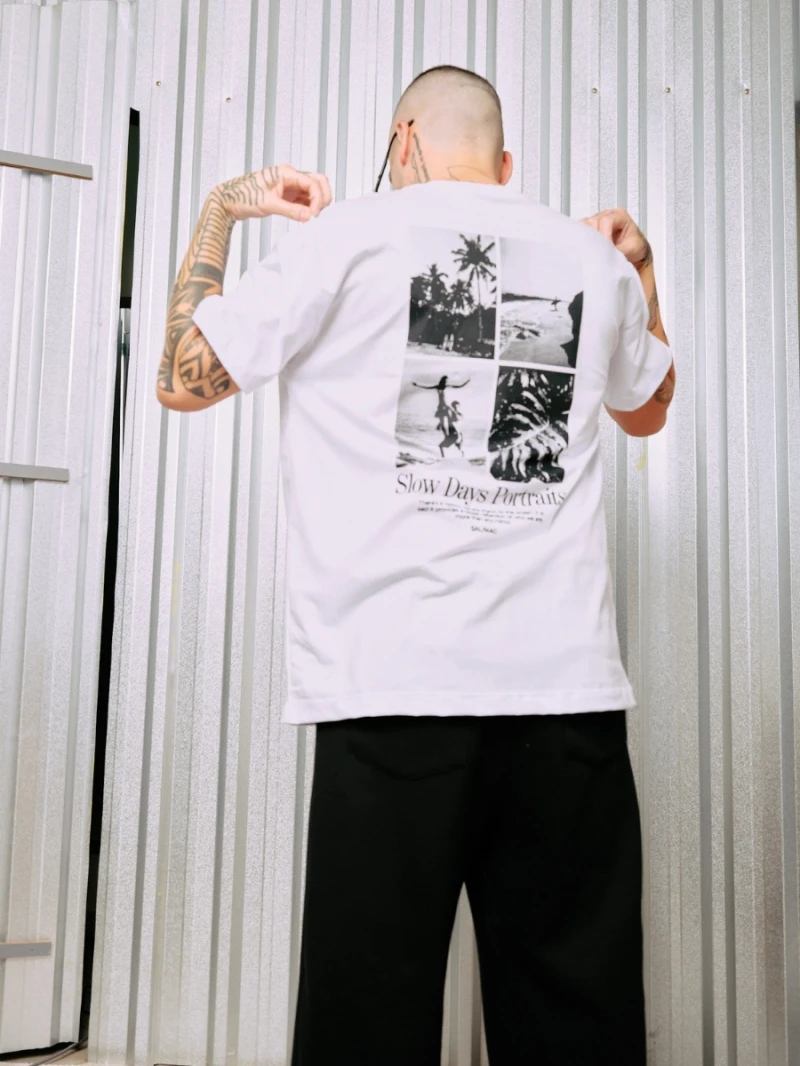 Salma - TShirt Classic Fit Slow White - SALTSHIRT4BRA