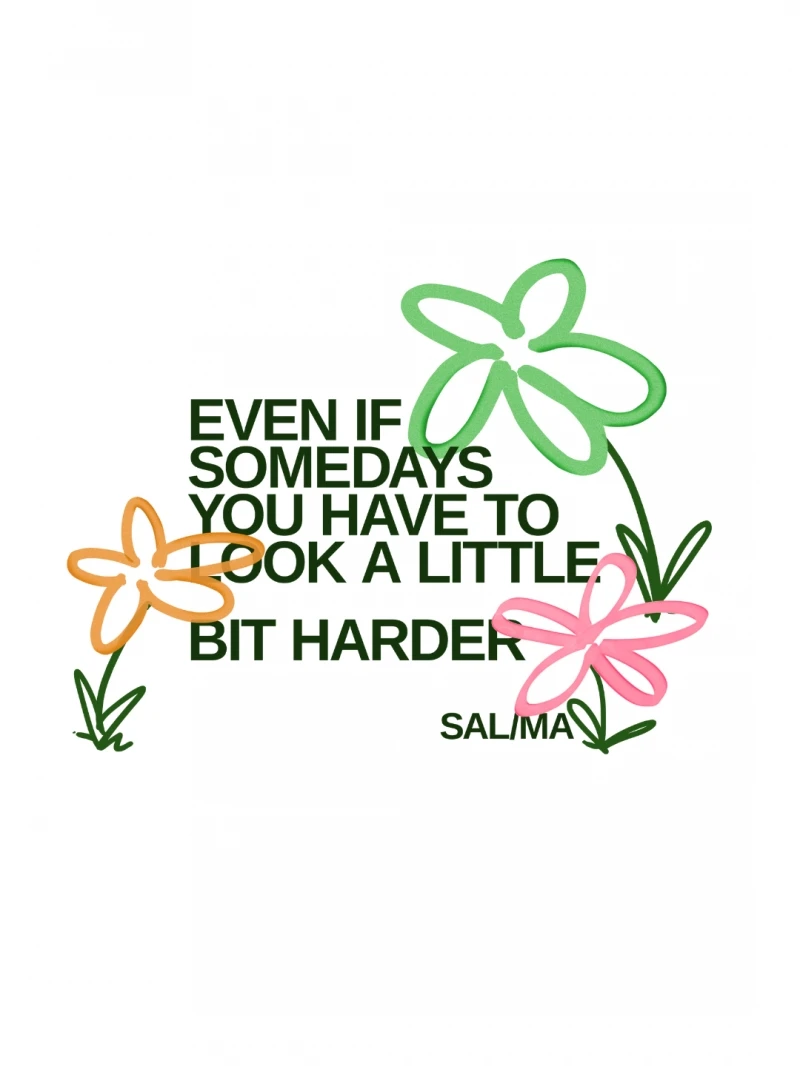 Salma - TShirt Classic Fit Better Days White - SALTSHIRT5BRA