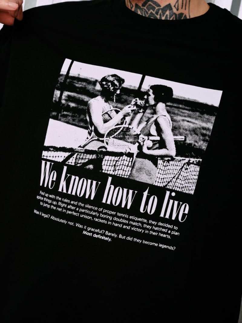 Salma - TShirt Classic Fit Just Living Black - SALTSHIRT6BRA Salma - TShirt Classic Fit Just Living Black - SALTSHIRT6BRA