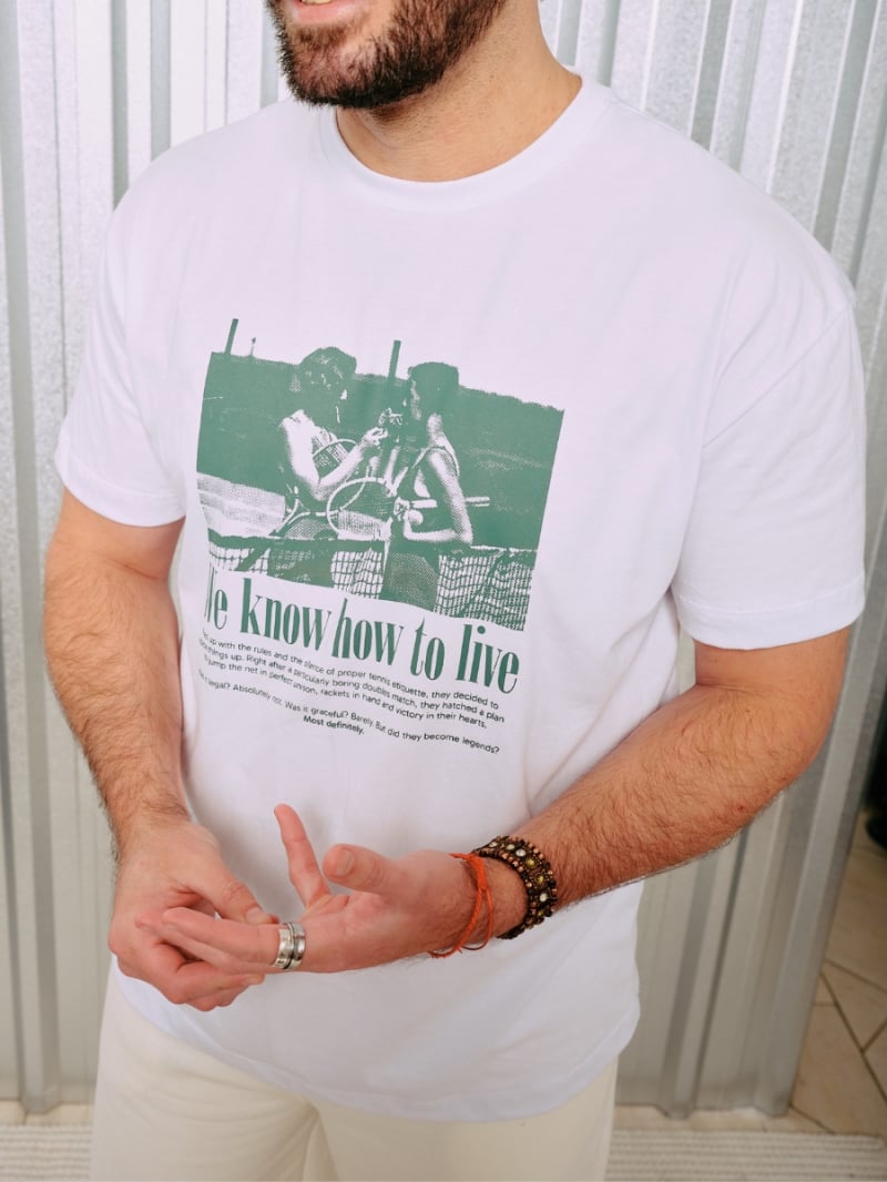 Salma - TShirt Classic Fit Just Living White - SALTSHIRT6PRE Salma - TShirt Classic Fit Just Living White - SALTSHIRT6PRE