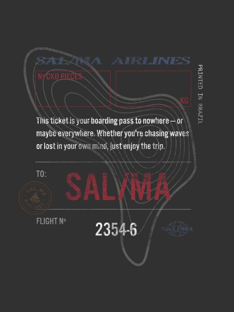 Salma - Classic Fit Traveling T-Shirt - Black - SALTSHIRT8PRE Salma - Classic Fit Traveling T-Shirt - Black - SALTSHIRT8PRE