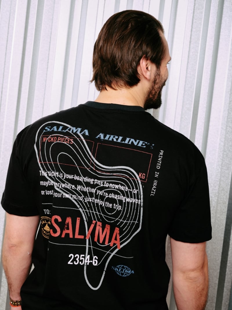 Salma - Classic Fit Traveling T-Shirt - Black - SALTSHIRT8PRE Salma - Classic Fit Traveling T-Shirt - Black - SALTSHIRT8PRE