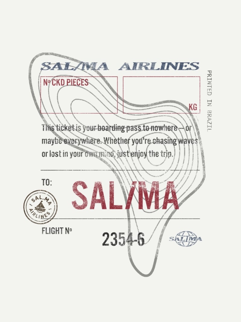 Salma - Classic Fit Traveling T-Shirt - White - SALTSHIRT8BRA Salma - Classic Fit Traveling T-Shirt - White - SALTSHIRT8BRA