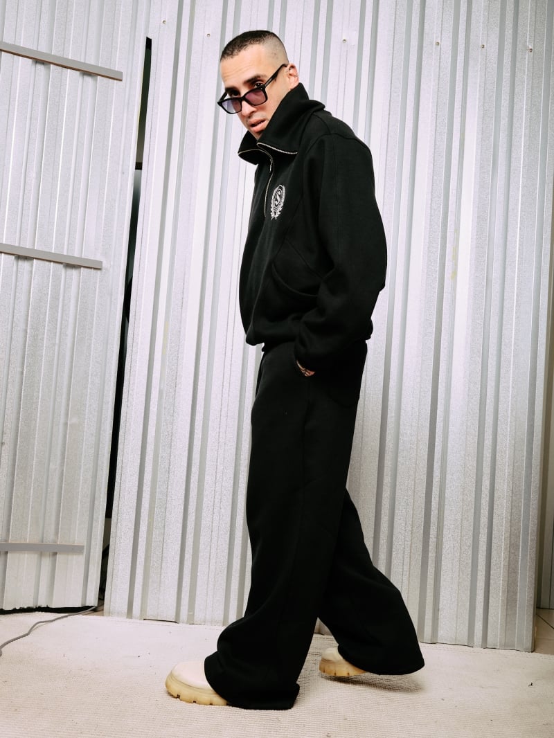 Salma - Noa Black Jacket Blouse with Zipper and High Neck - SALMOL1PRE Salma - Noa Black Jacket Blouse with Zipper and High Neck - SALMOL1PRE