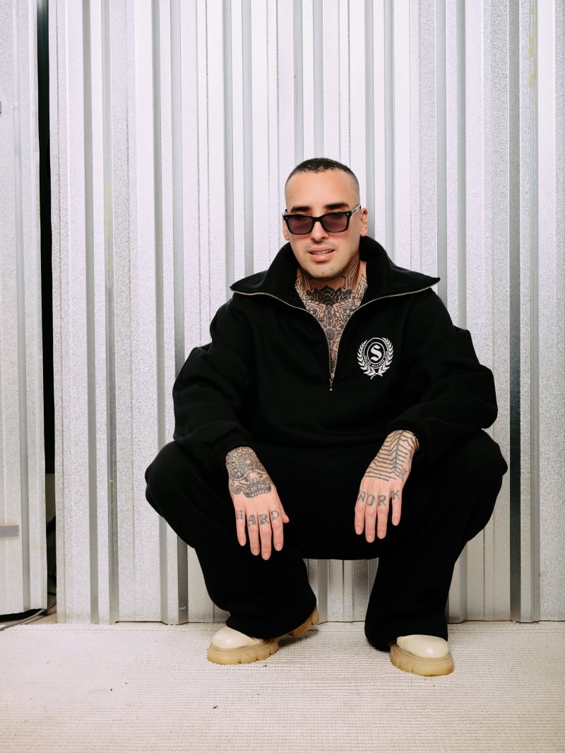 Salma - Noa Black Jacket Blouse with Zipper and High Neck - SALMOL1PRE Salma - Noa Black Jacket Blouse with Zipper and High Neck - SALMOL1PRE