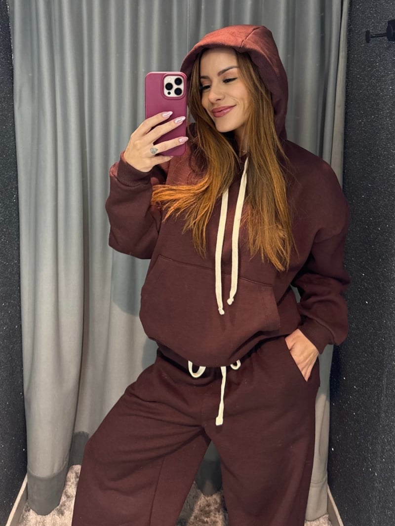 Salma - Brown Kangaroo Jacket/Blouse - SALMOL2MAR Salma - Brown Kangaroo Jacket/Blouse - SALMOL2MAR