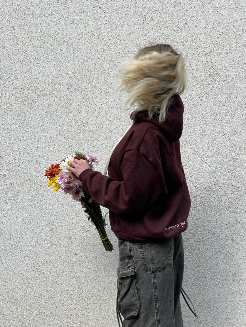 Salma - Brown Kangaroo Jacket/Blouse - SALMOL2MAR Salma - Brown Kangaroo Jacket/Blouse - SALMOL2MAR