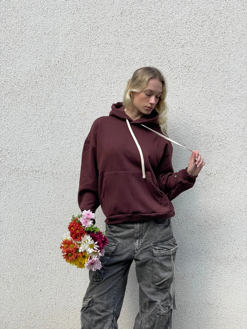 Salma - Brown Kangaroo Jacket/Blouse - SALMOL2MAR