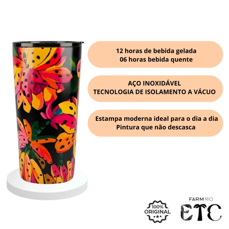 FARM - FARM BANANA FLOWER THERMAL CUP 500ML - 78325877C FARM - FARM BANANA FLOWER THERMAL CUP 500ML - 78325877C