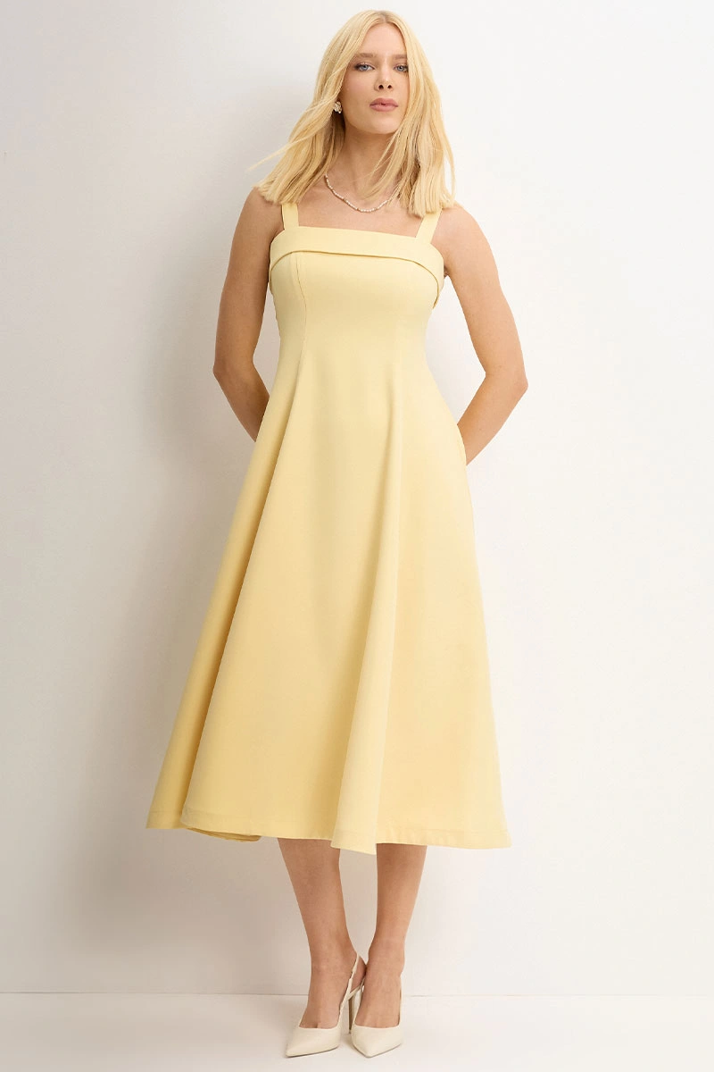 Miss Misses - Vestido Teodora  Amarelo - 54679003