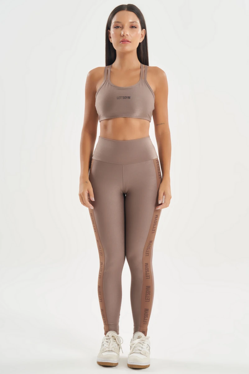 Lets Gym - Brown Shades Leggings - 2731CT Lets Gym - Brown Shades Leggings - 2731CT