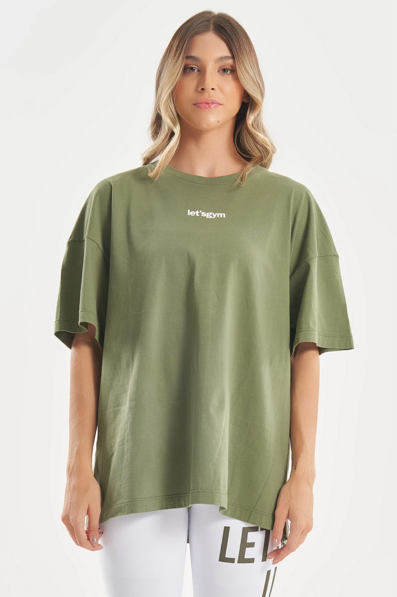 Lets Gym - Oversized T-Shirt Another Military Green - 2752VDM Lets Gym - Oversized T-Shirt Another Military Green - 2752VDM