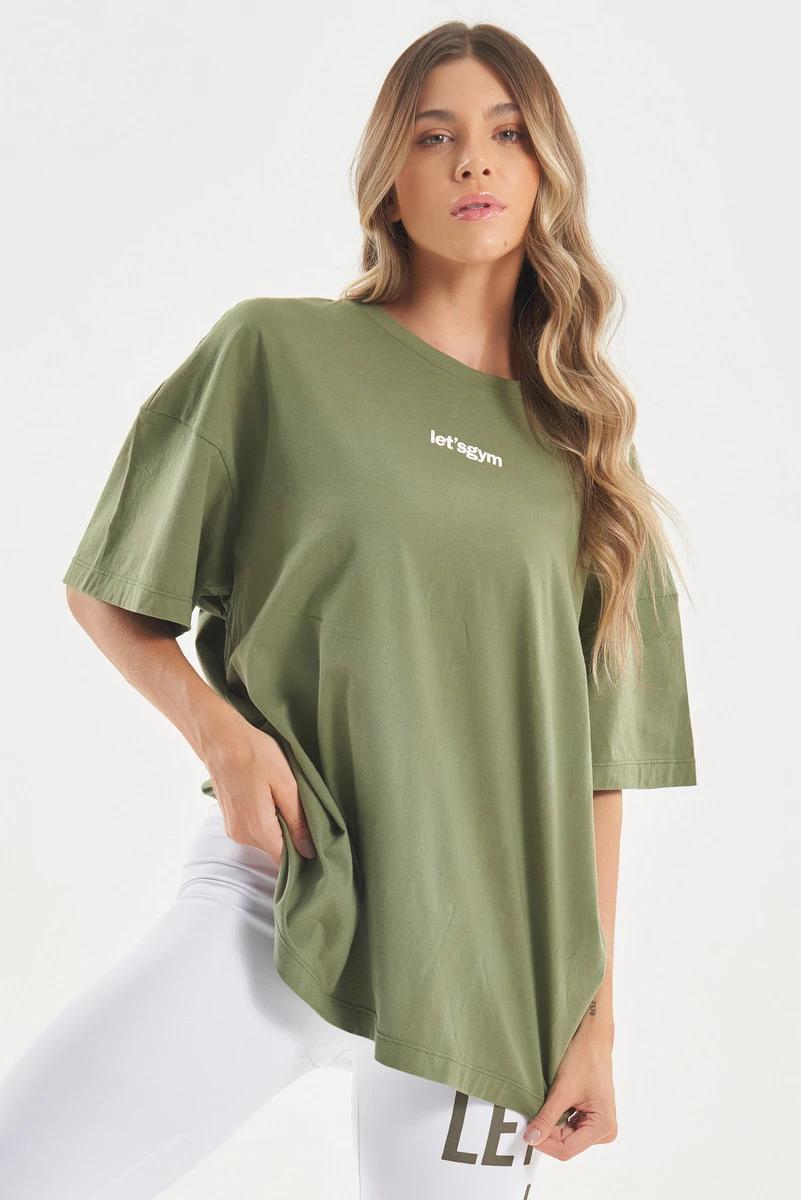 Lets Gym - Oversized T-Shirt Another Military Green - 2752VDM Lets Gym - Oversized T-Shirt Another Military Green - 2752VDM