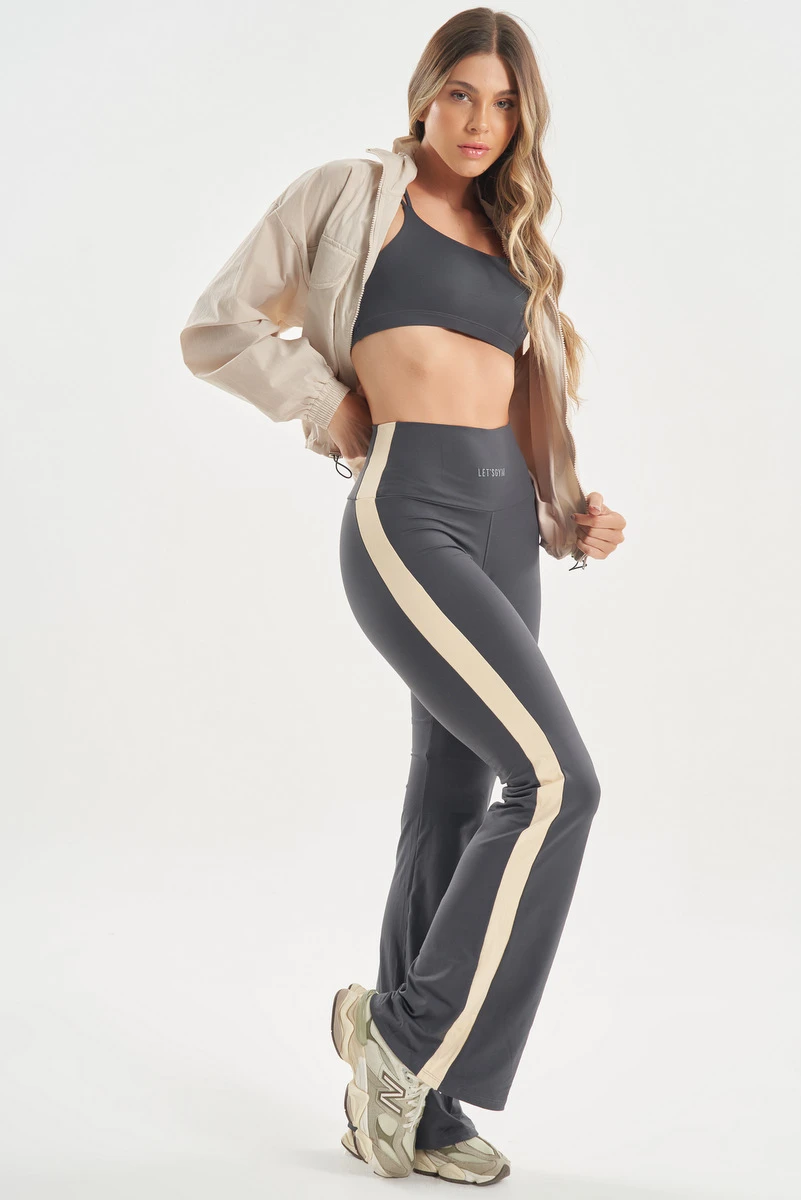 Lets Gym - Pants Flare Soft Balance Graphite - 2768GF Lets Gym - Pants Flare Soft Balance Graphite - 2768GF