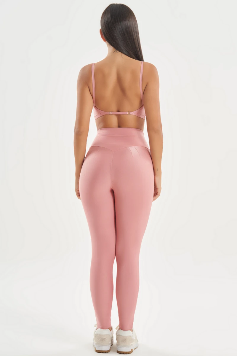 Lets Gym - Minimal Glow Rose Leggings - 2840RS Lets Gym - Minimal Glow Rose Leggings - 2840RS