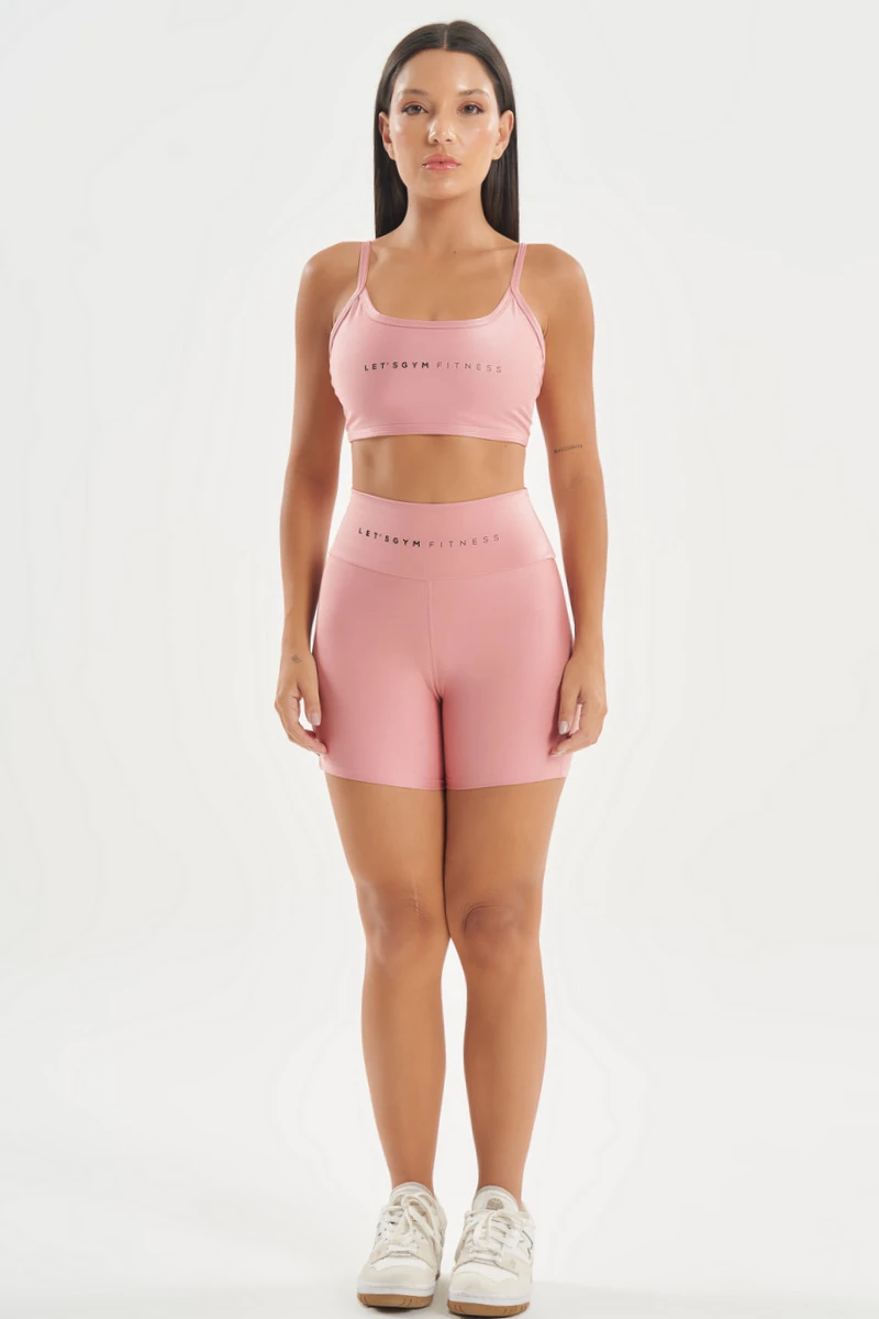 Lets Gym - Minimal Glow Rosé Shorts - 2841RS Lets Gym - Minimal Glow Rosé Shorts - 2841RS
