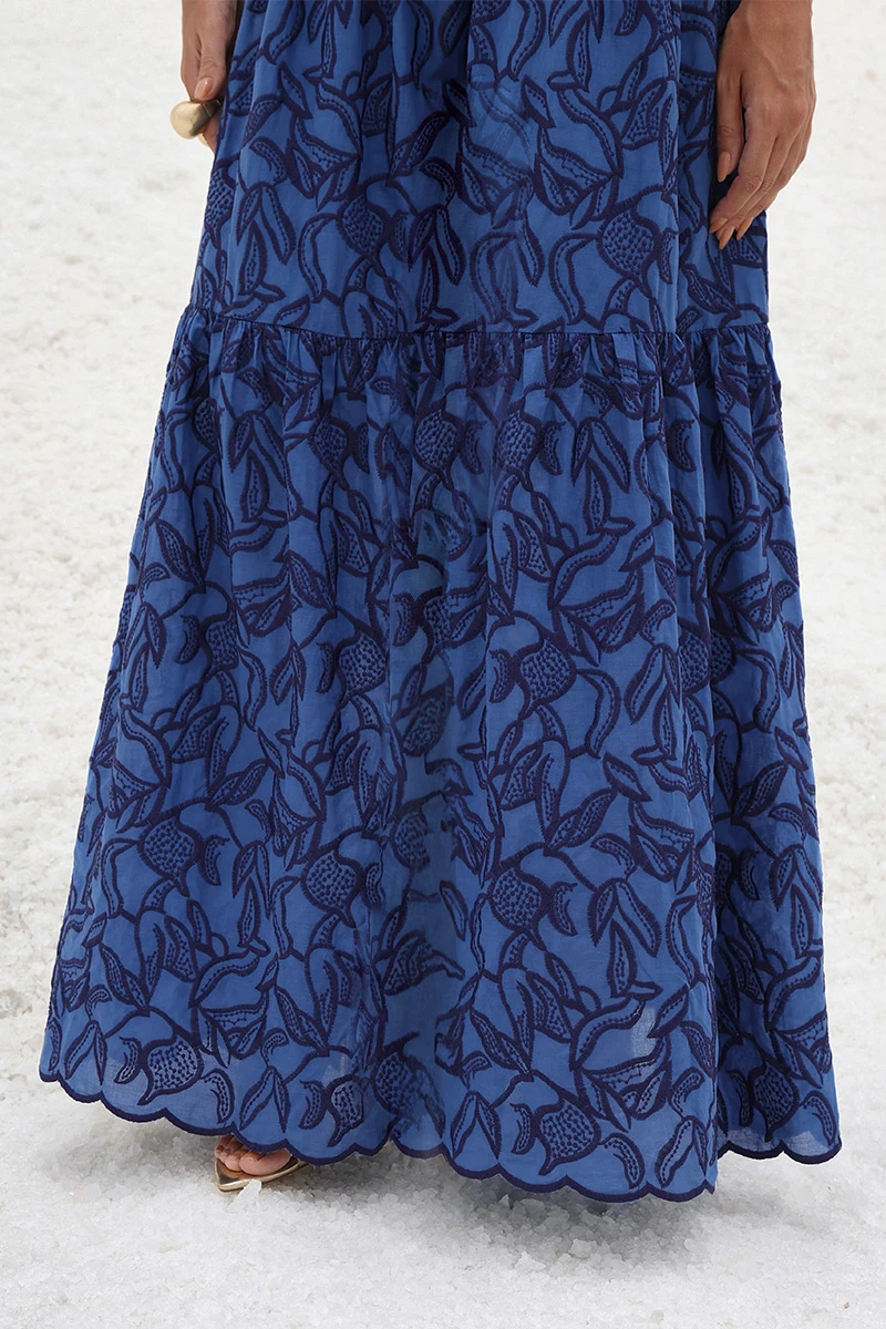 Dot Clothing - Dress Dot Clothing Long Sophia Laise TQC Blue - 2901AZUL