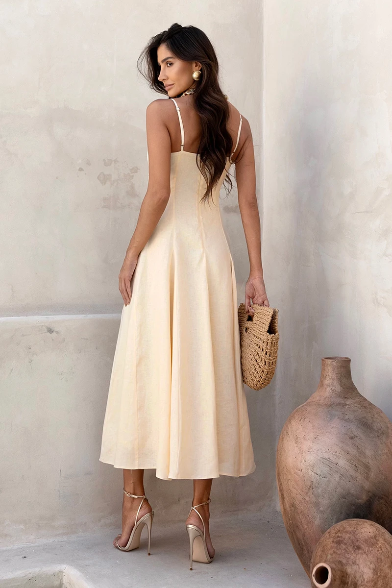 Dot Clothing - Dress Dot Clothing Ophelia Longuete Tailoring Camomila - 2903AMAR Dot Clothing - Dress Dot Clothing Ophelia Longuete Tailoring Camomila - 2903AMAR