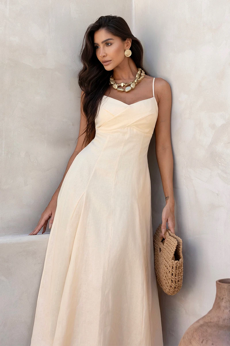 Dot Clothing - Dress Dot Clothing Ophelia Longuete Tailoring Camomila - 2903AMAR Dot Clothing - Dress Dot Clothing Ophelia Longuete Tailoring Camomila - 2903AMAR