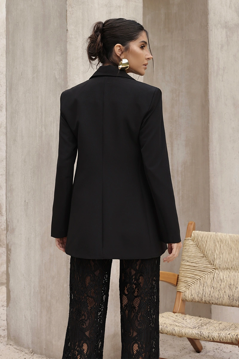 Dot Clothing - Blazer Dot Clothing Evie Tailoring Black - 2798PRETO